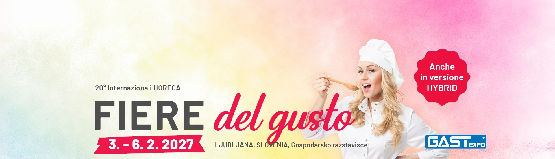 20ª edizione delle Fiere internazionali HoReCa del gusto, dal 3 al 6 febbraio 2027 a Lubiana