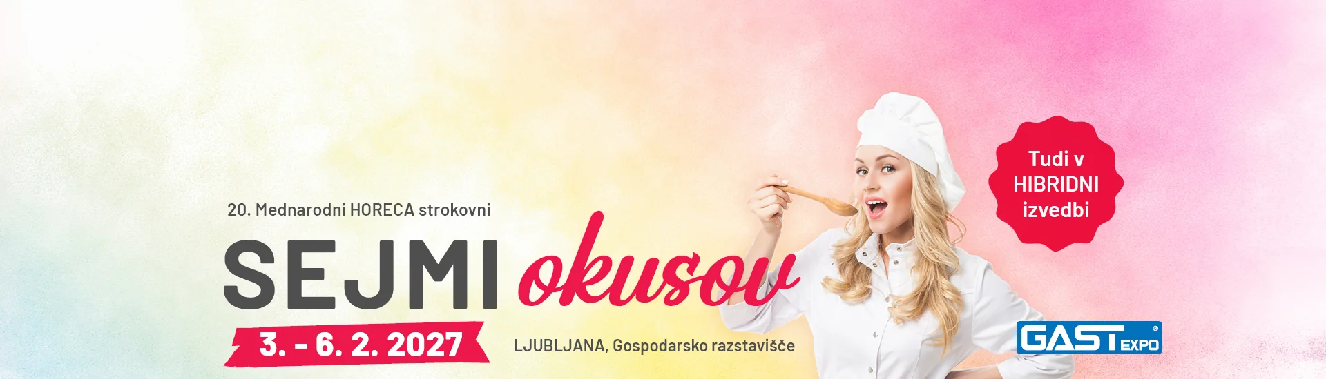 20. mednarodni HoReCa strokovni sejmi okusov, od 3. do 6. februarja 2027 v Ljubljani